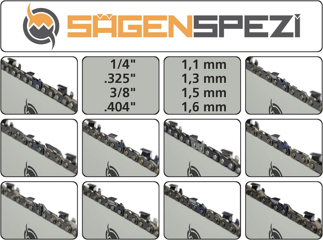 Sägenspezi Sägekette 3/8" 1,5mm Hartmetall 92TG 3/8" 1,5mm 92TG Hartmetall, 3/8" 1,5mm 92TG Hartmeta