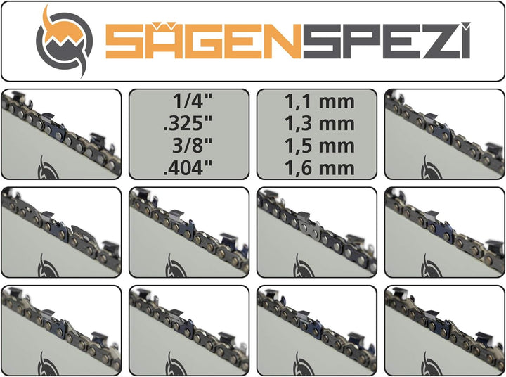Sägenspezi Sägekette 3/8" 1,5mm Hartmetall 92TG 3/8" 1,5mm 92TG Hartmetall, 3/8" 1,5mm 92TG Hartmeta