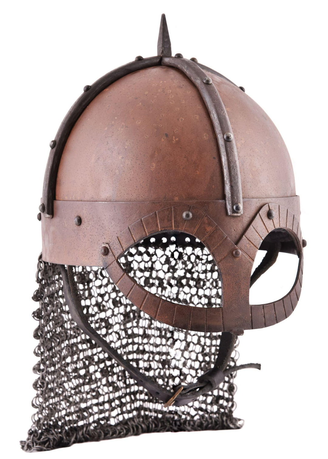 Der Gjermundbu Helm mit vernieteter Brünne, 2 mm Stahl, M