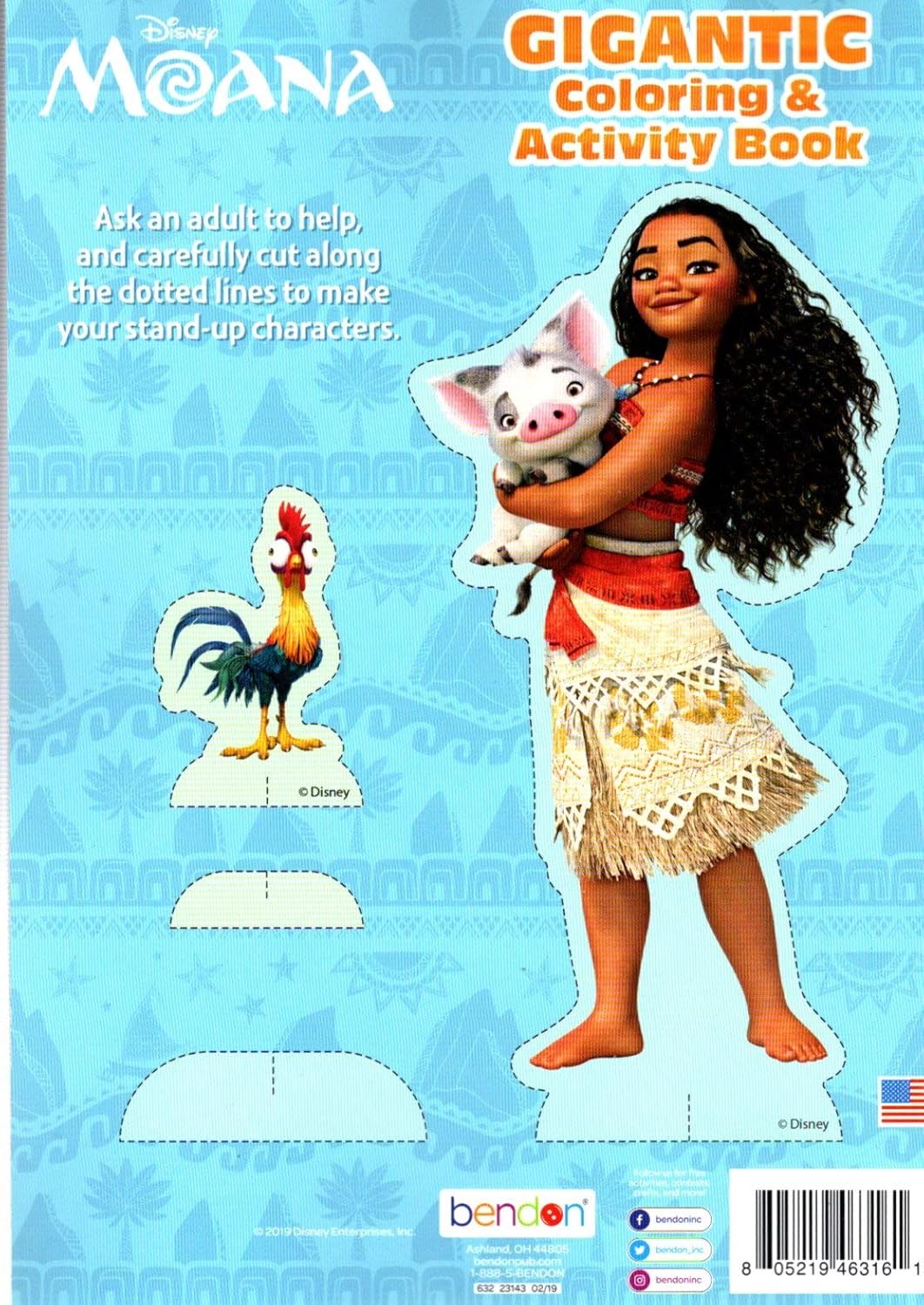 Disney - Moana - Gigantic Coloring & Activity Book - 200 Pages