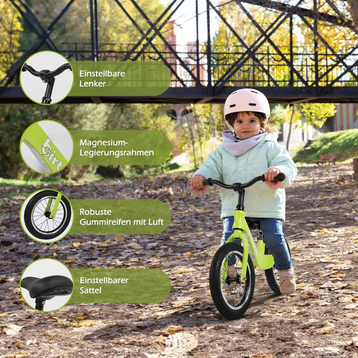 Hello-5ive 14" Kinder-Laufrad für Jungen und Mädchen von 3, 4, 5, 6 Jahren, Luftreifen mit Magnesium