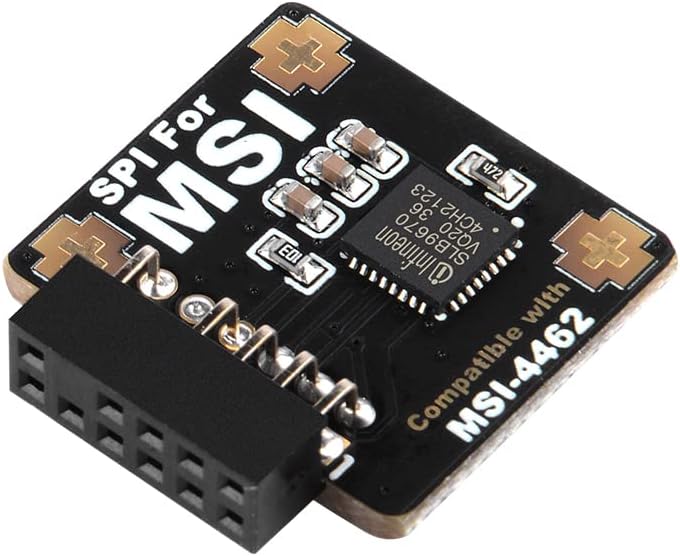 NewHail TPM2.0 Modul TPM SPI 12Pin Modul mit infineon SLB 9670 für MSI Motherboard kompatibel mit TP