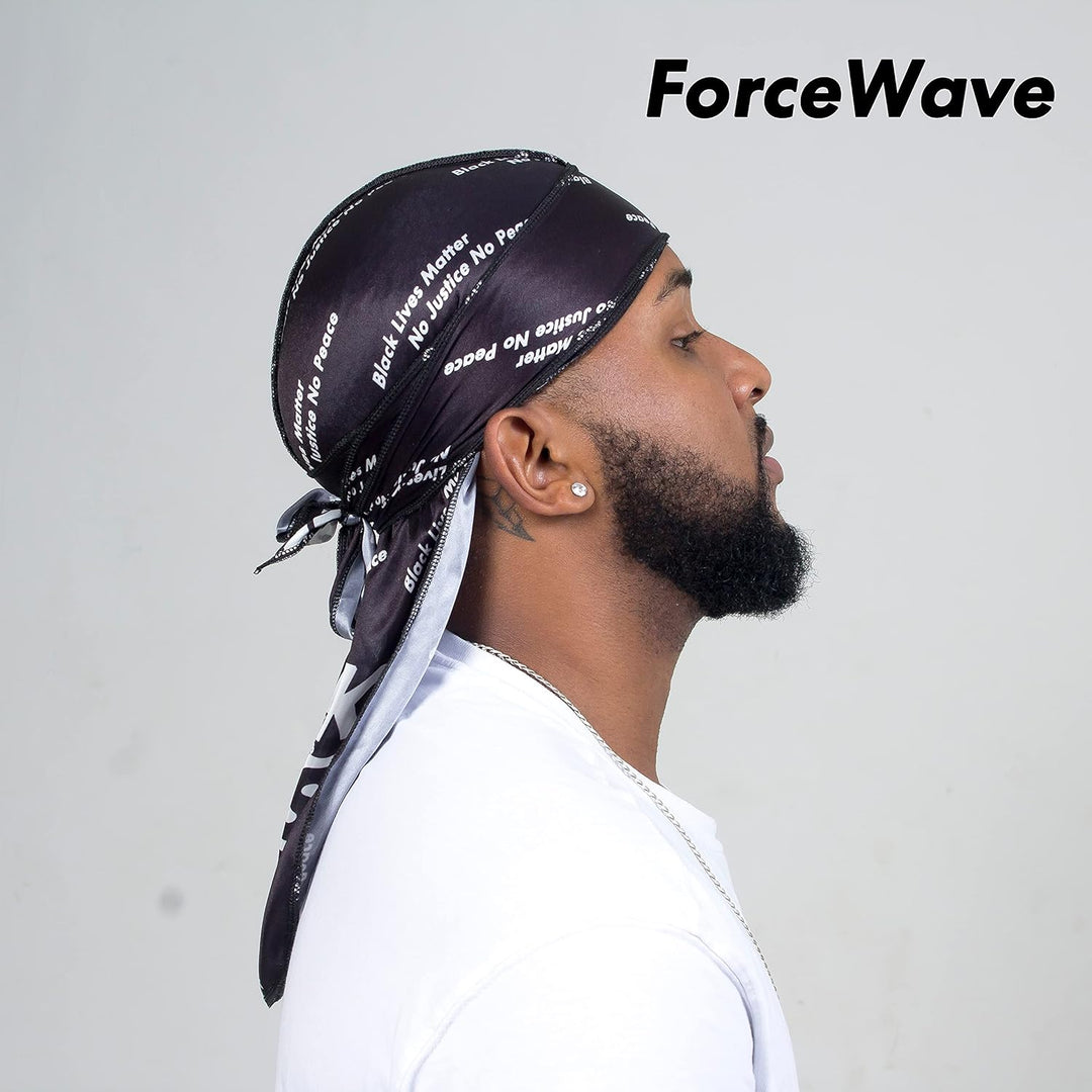 ForceWave Herren Durag Die Uhr ist EIN echter Hingucker Schwarz, Schwarz