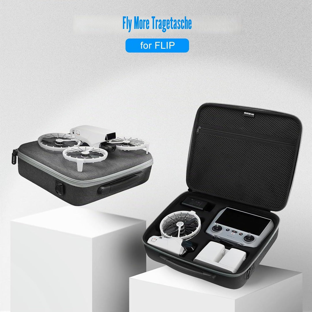 SYACHI Drohne Tasche für DJI Flip, Tragbare PU wasserdichte Case mit Schultergurt Tasche für DJI FLI