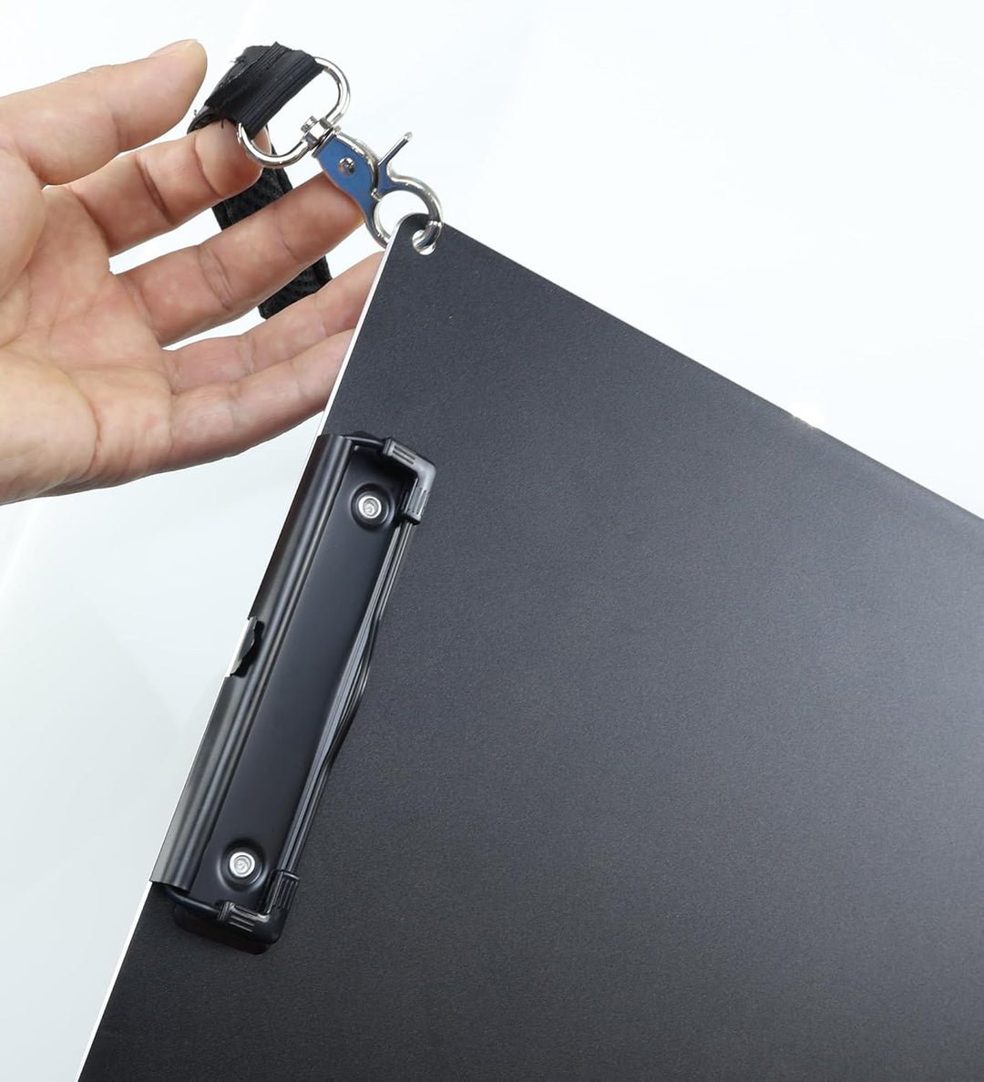 Aluminium-Klemmbrett, A4-Grösse (24,1 x 32,4 cm), zwei Clip-Klemmbretter mit 160 cm verstellbarem Sc