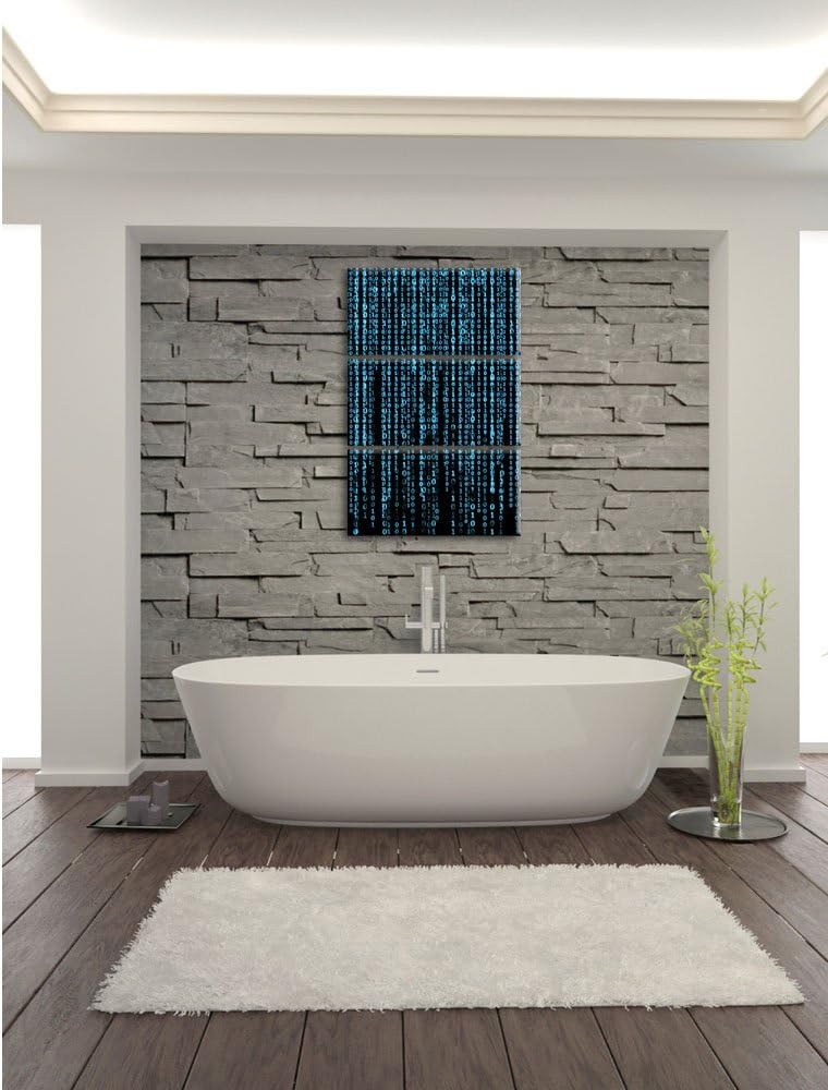 Matrix 3-Teiler Leinwandbild 120x80 Bild auf Leinwand, XXL riesige Bilder fertig gerahmt mit Keilrah