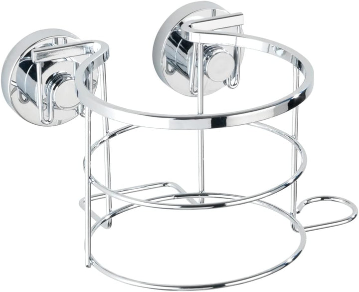 WENKO 17798100 Power-Loc Haartrocknerhalter Bovino - Befestigen ohne Bohren, Easy Hang On, Edelstahl