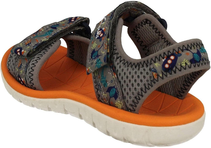 Clarks Mädchen Surfing Tide K Sandal 29.5 EU Grau, 29.5 EU Grau