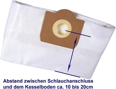 DeClean Staubsaugerbeutel Filtertüten Saugbeutel und Lammelenfilter Rundfilter Filter kompatibel mit