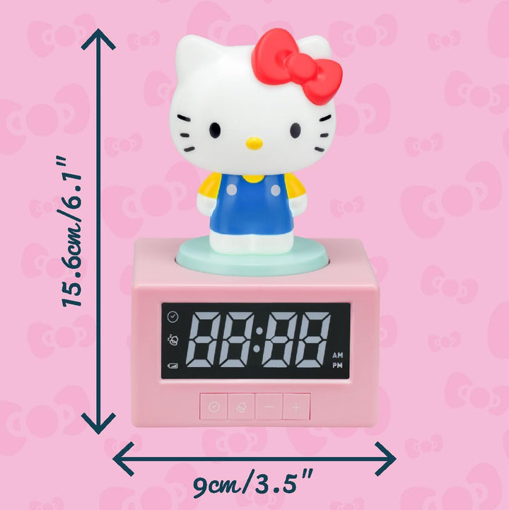 Paladone Hello-Kitty-Wecker, Nachtlicht und Musik, digital, offizielles Lizenzprodukt von Sanrio, Sc