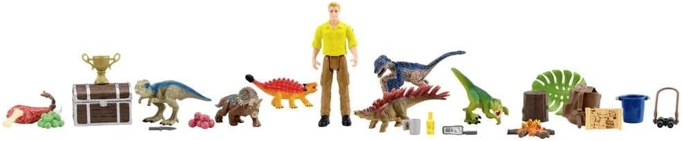 schleich 98984 Adventskalender 2023 DINOSAURS, ab 5 Jahren, DINOSAURS - Spielset, 24 Teile