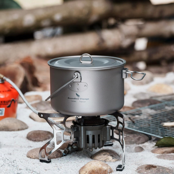 Boundless Voyage Camping Titan Hängetopf mit klappbarem Griff Picknick Wandern grosse Kapazität Wass
