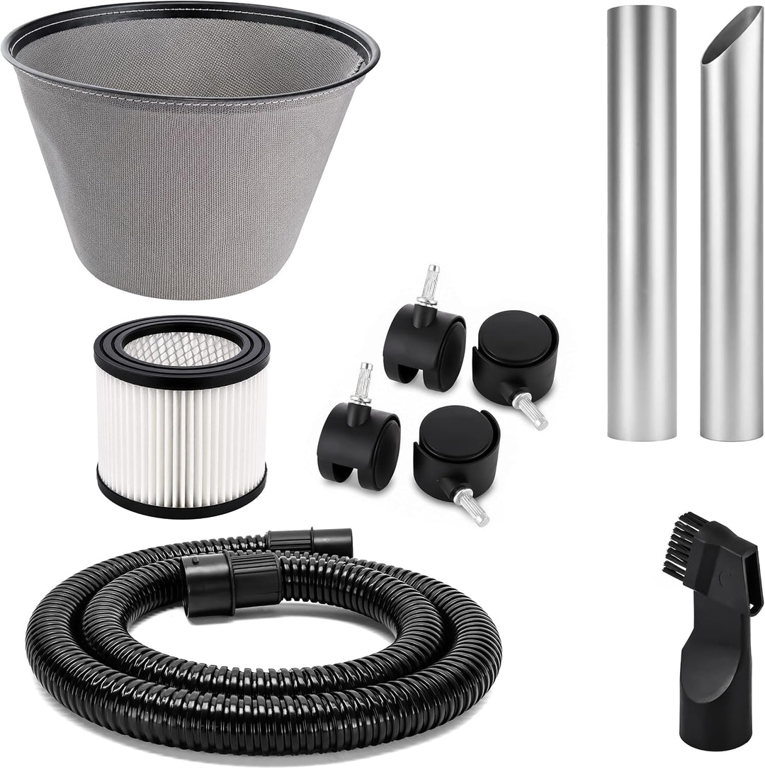 Aschesauger 20L Kaminsauger 1650W + Blasfunktion + DUAL Filter System + 4 Rollen SN121