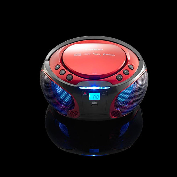 Lenco SCD-550 - CD-Player für Kinder - CD-Radio - Stereoanalage - Boombox - MP3 und USB Player - Blu