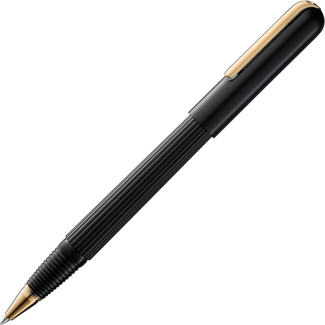 LAMY imporium Tintenroller 360 - Rollpen mit einem Gehäuse in mattschwarzer PVD Veredelung und polie