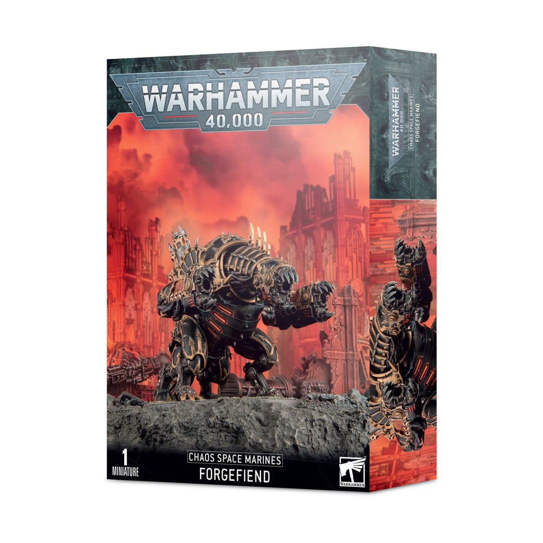 Games Workshop 43-14 Warhammer 40k - Space Marine du Chaos Forgefiend (2019), Schwarz