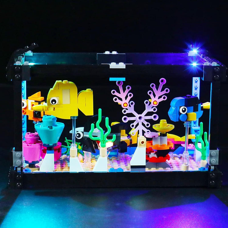 BrickBling Licht-Set Kompatibel mit Lego 31122 Creator Aquarium Bausteinen Modell (Kein Modell), Dek