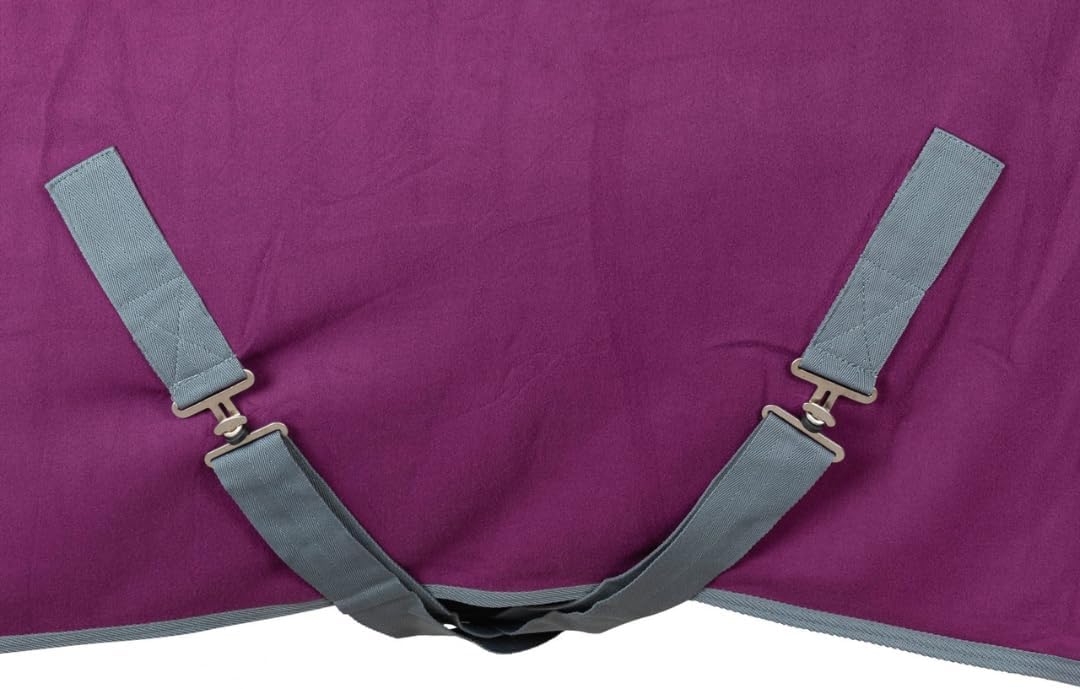 Marengos Abschwitzdecke mit Kreuzgurt (abnehmbar) Economic violett Violett 125cm, Violett 125cm