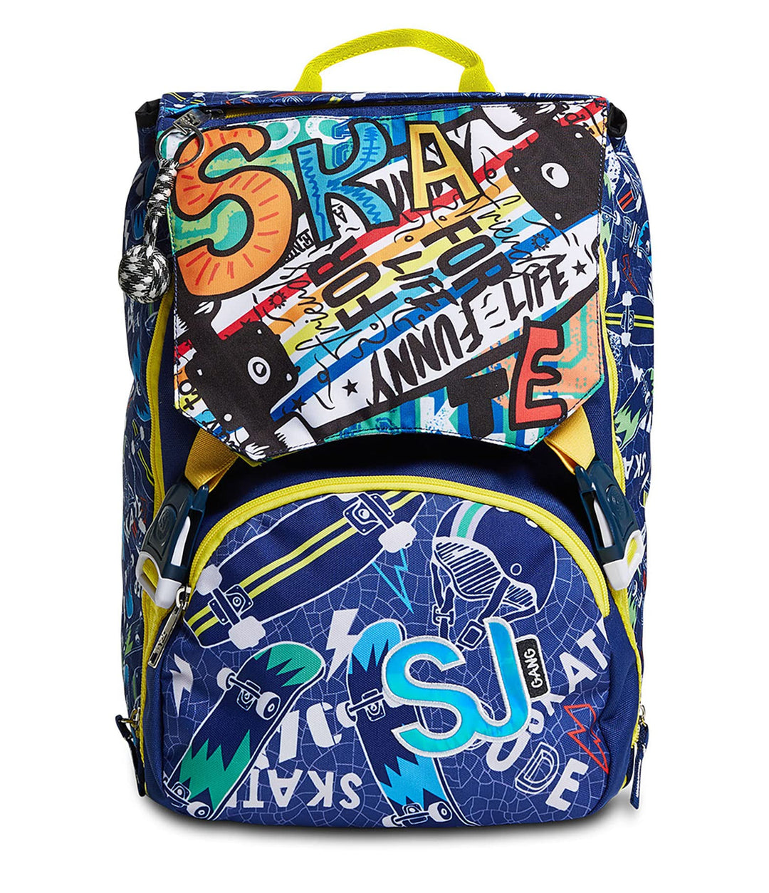 SJ Rucksack, Schulranzen für Grundschule, ab 1. Klasse, Erweiterbarer Schulranzen, Extra Volumen; Ge