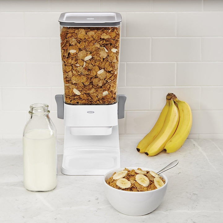 OXO Good Grips Countertop Cereal Dispenser, Clear/White