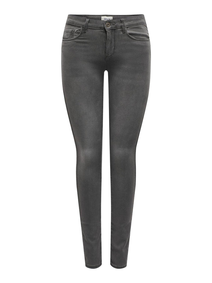 ONLY Female Skinny Jeans ONLROYAL Mittlere Taille Skinny Fit Jeans, XS / 34L Grau (Dark Grey Denim)