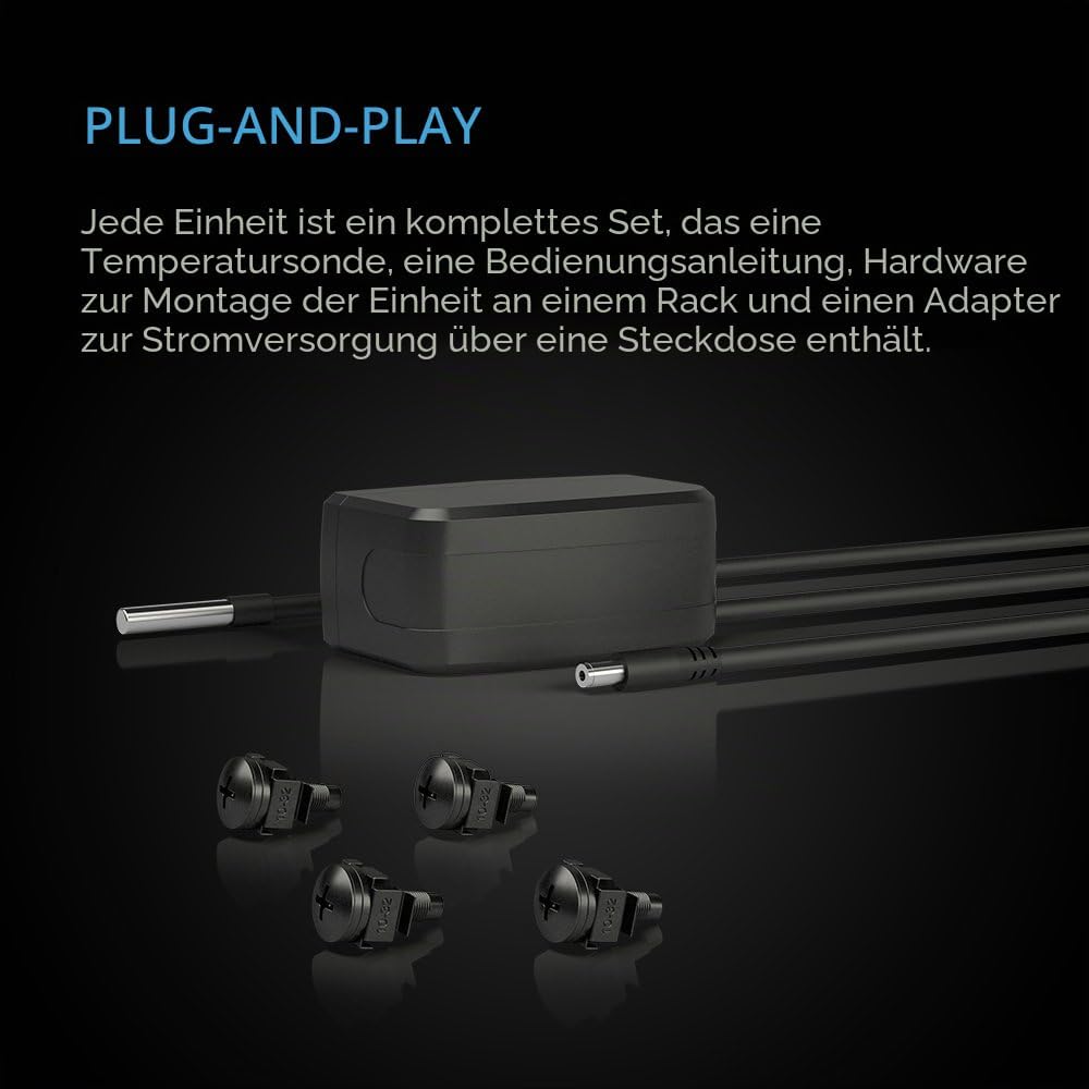 AC Infinity CLOUDPLATE T7-N, Rack-Mount Fan Panel 2U, Ansaugluft, für Kühlung AV, Heimkino, Netzwerk