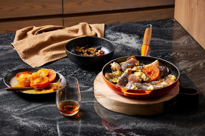 Le Creuset Signature gusseiserne Bratpfanne mit Holzgriff 24 cm Ofenrot, 20258240900422 Ofenrot 24 c