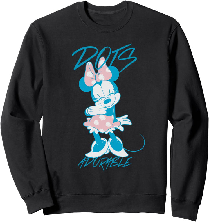 Disney Minnie Mouse Pastel Dots Adorable Sweatshirt