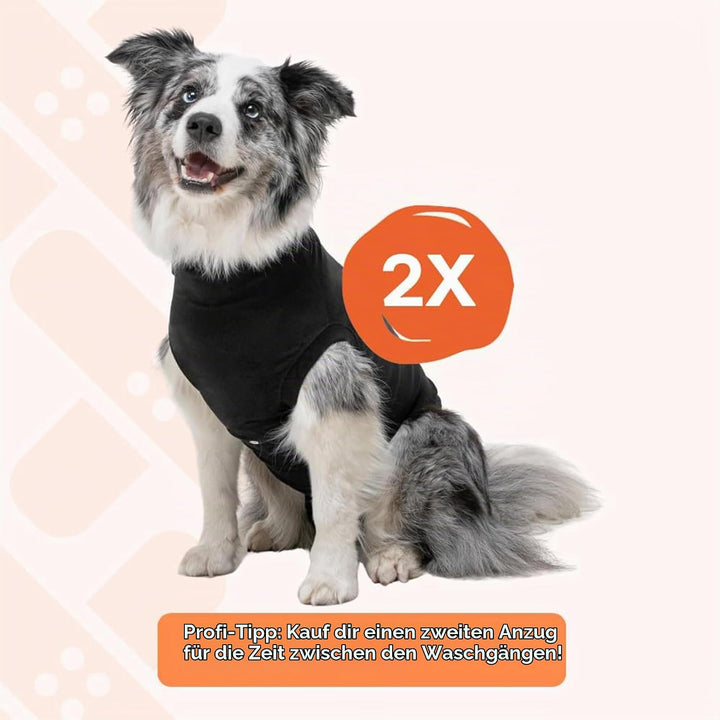 Suitical Recovery Suit Hund, M+, Schwarz