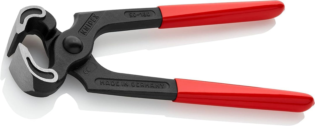 KNIPEX Kneifzange mit Kunststoff überzogen 180 mm, 50 01 180 180 mm Griffe mit Kunststoffhüllen, Rot