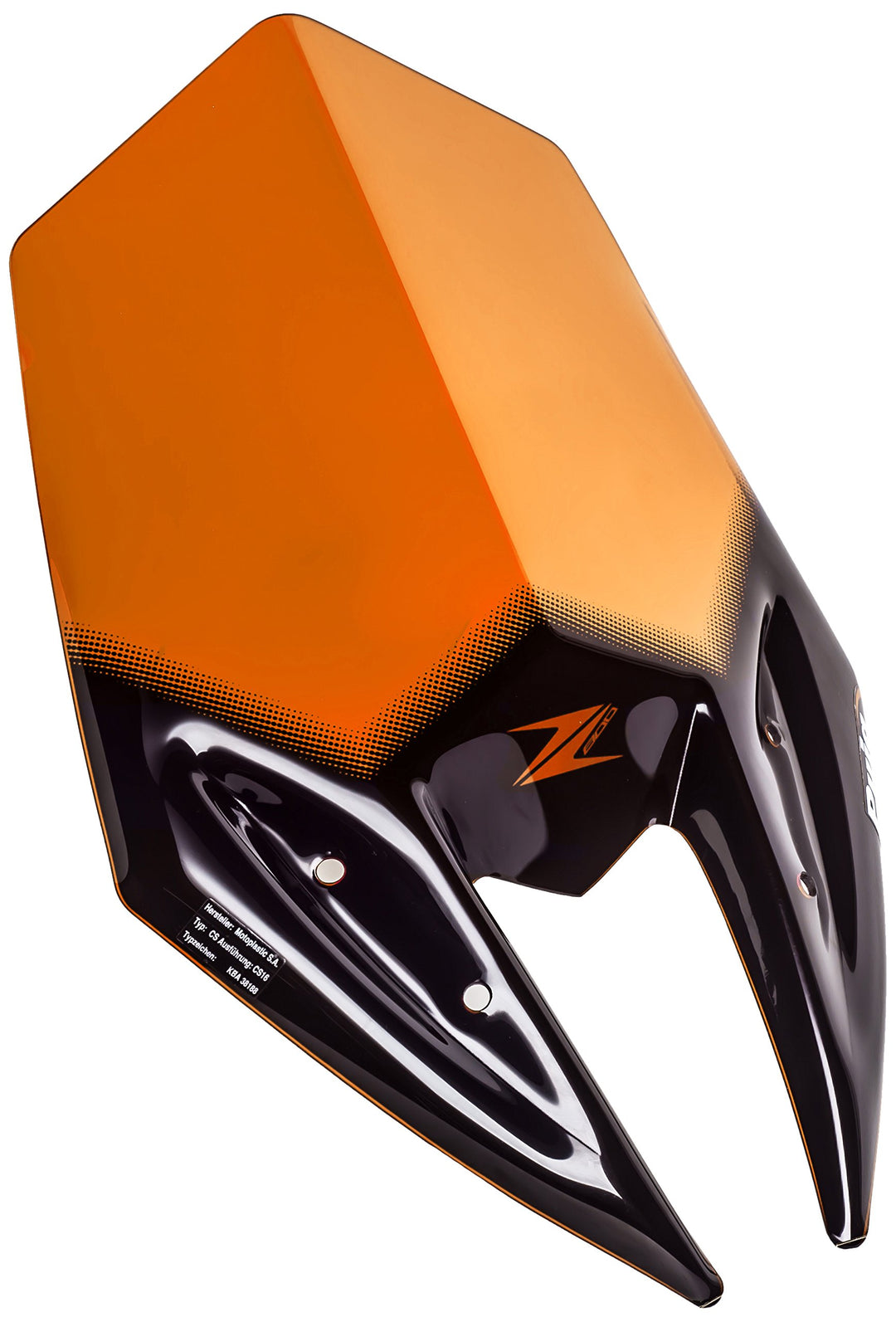 Puig 6401T Windschutzscheibe Cockpitverkleidung für Kawasaki Z800 2013-2014, Orange, Medium, Orange