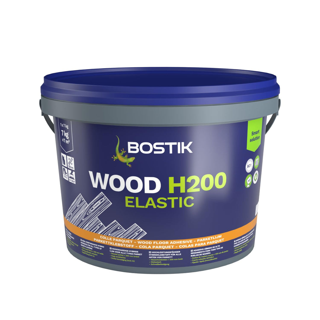 Bostik - Parkettkleber Holz H200 - Hochleistungs-Hybridkleber für alle Arten von Parkett und Heizböd