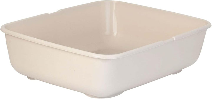 Schalentoilette Katzentoilette mit Reinigungssieb Katzenklo Gross Beige