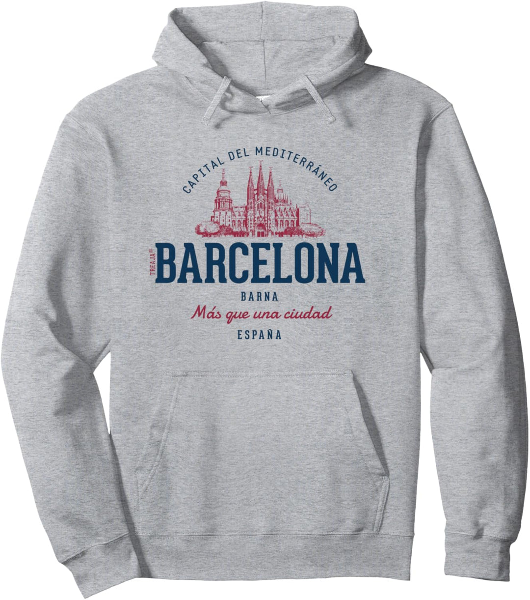 Spanien Retro-Stil Vintage Barcelona Pullover Hoodie