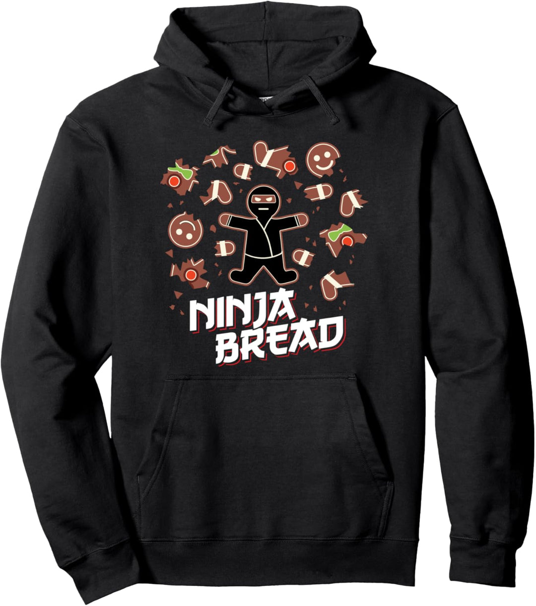 Gingerbread Ninjabread Funny Ninja Ginja Christmas Pullover Hoodie