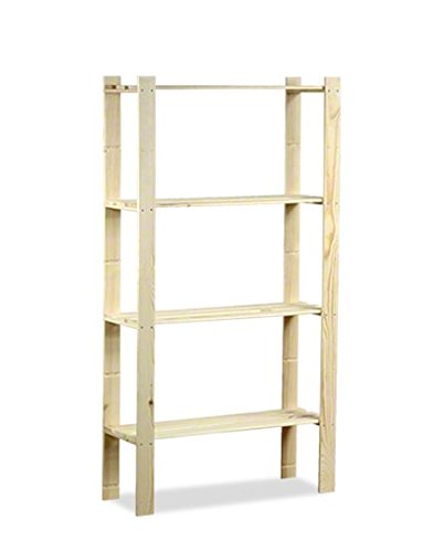 Holzregal Keller- Lager- Bücher- Küchenregal Ständer Serie B 17-24 (B-17)