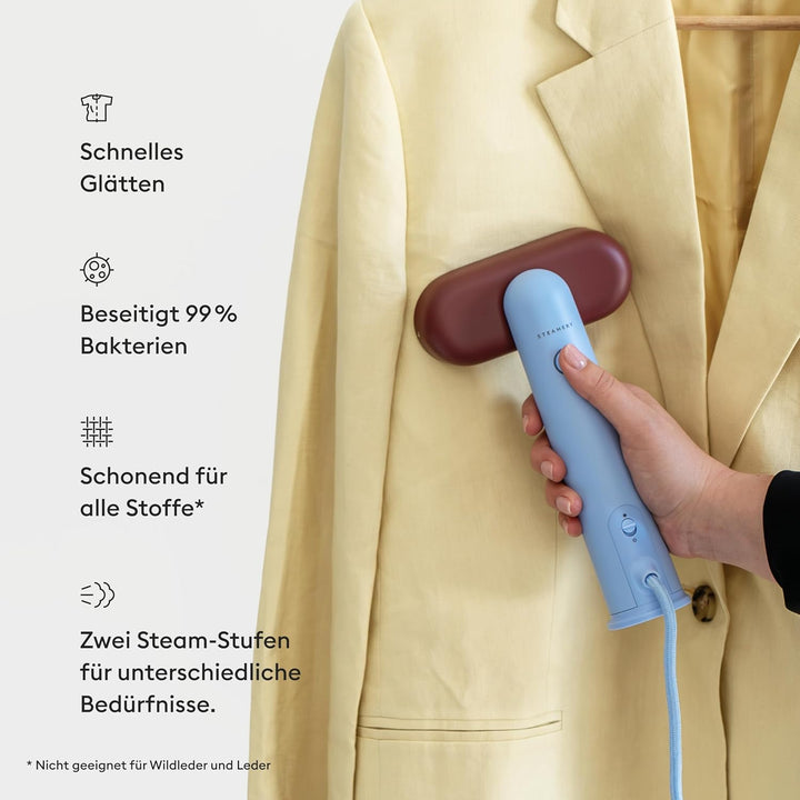 Steamery Travel Steamer Cirrus Lite, 1200W, Dampfleistung 16g/Min., Aufheizzeit 18Sekunden, tragbar