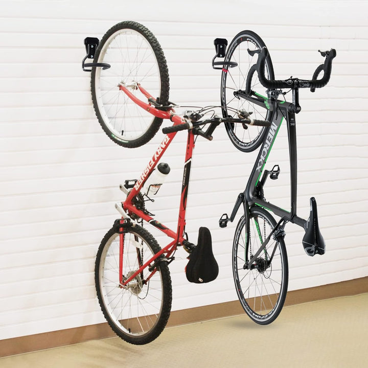 Sioner 4er-Pack Vertikale Fahrradhaken，Fahrradhalter,Heavy Duty Hooks Wandhalterung Fahrradhalter,Fa