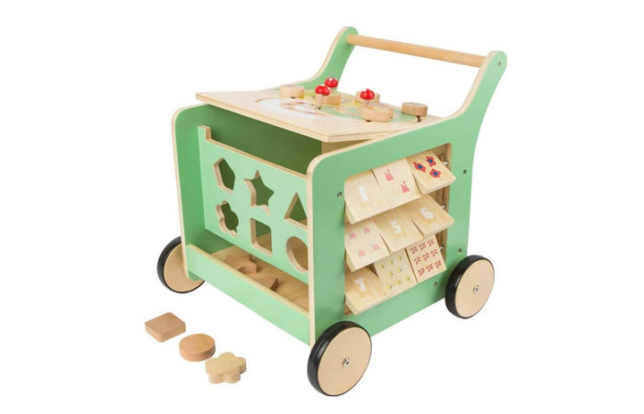 small foot Lauflernwagen "Move it!", aus 100% FSC®-Zertifiziertem Holz, Motorikspielzeug und Laufler