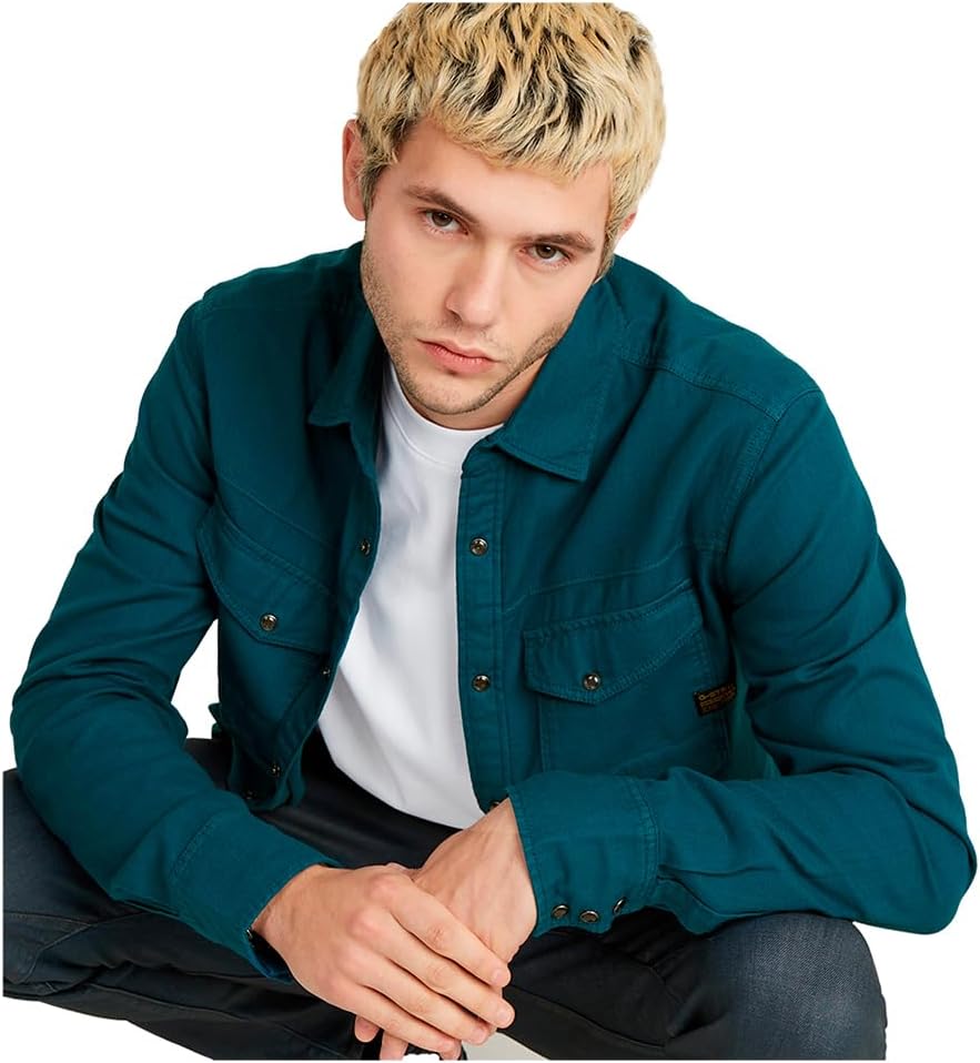 G-Star RAW Herren Dakota Slim Shirt S Blau (Nitro Gd D25223-d454-d150), S Blau (Nitro Gd D25223-d454