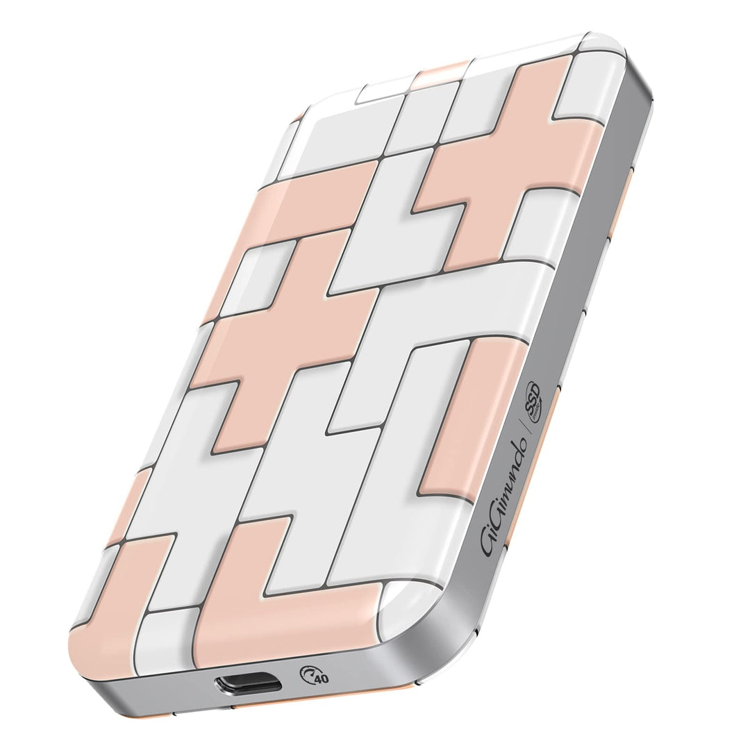 GiGimundo 512GB Portable SSD TLC, USB C Bis zu 3150 MB/s, USB4 Externes Solid State Drive, Geburtsta