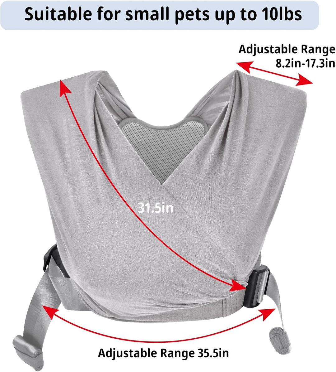 CUBY Hundetragetasche, Sommer Tragetasche Nach vorne Gerichteter Rucksackträger Schulter zur Reduzie