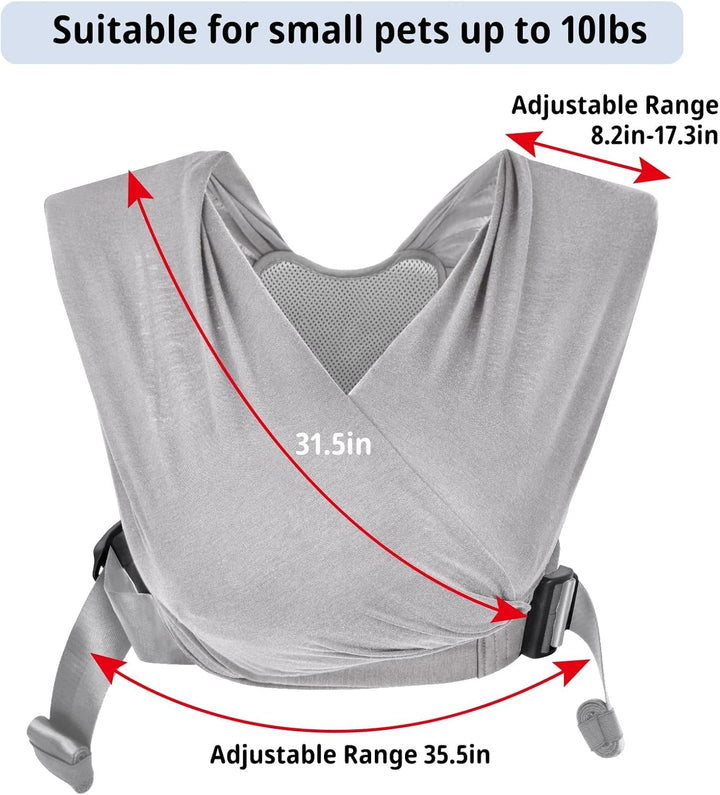 CUBY Hundetragetasche, Sommer Tragetasche Nach vorne Gerichteter Rucksackträger Schulter zur Reduzie