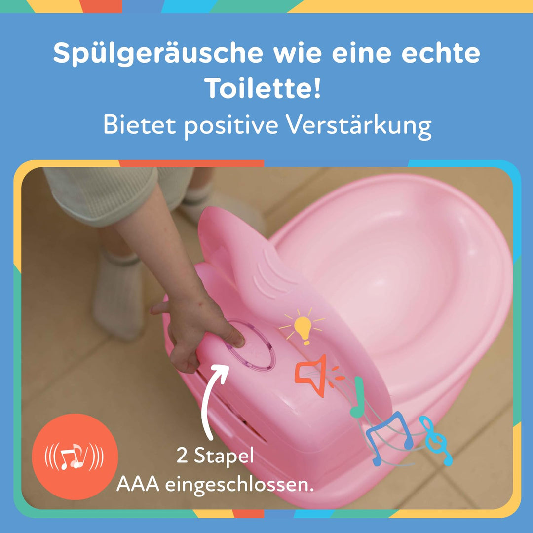 Nuby - My Real Potty - Baby-Töpfchen für Töpfchentraining – Töpfchen für Kinder mit Spülgeräusch & B