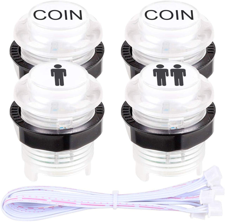 EG STARTS Arcade Classic DIY Kit Teile 2x USB-LED-Encoder zu PC Konsolen Spiele + 2x 4/8 Wege Joysti