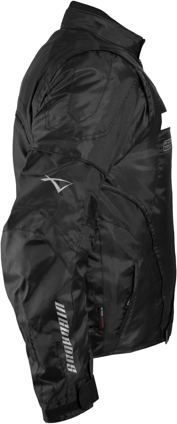 A-pro Motorradjacke für Damen, Nylon, Oxford, Thermoweste, reflektierend M Schwarz, M Schwarz