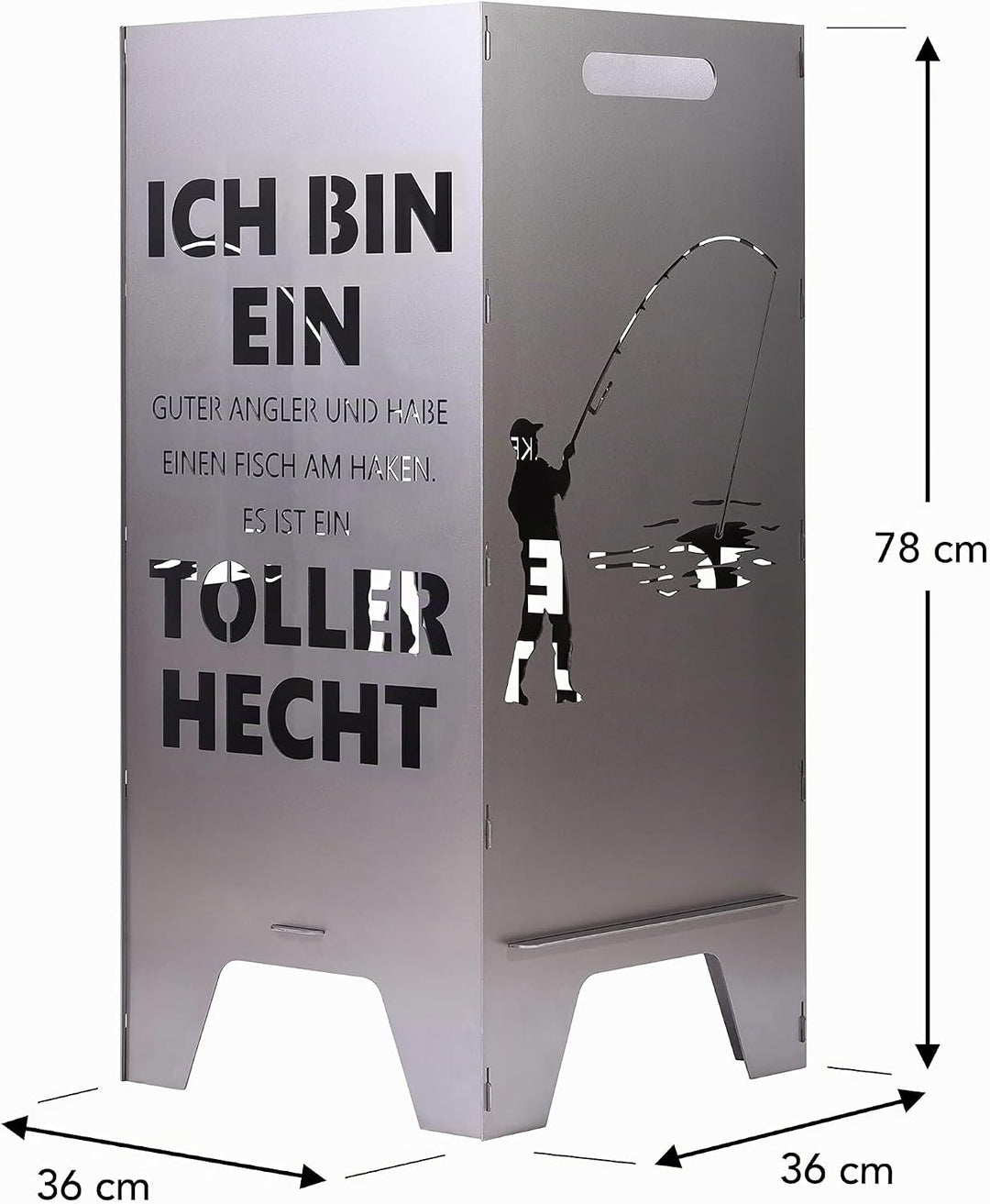 Feuertonne Mit Maritim Motiv | Stabiles Stecksystem Mit Tragegriffen | Robust &amp; Aus Hochwertigem Sta