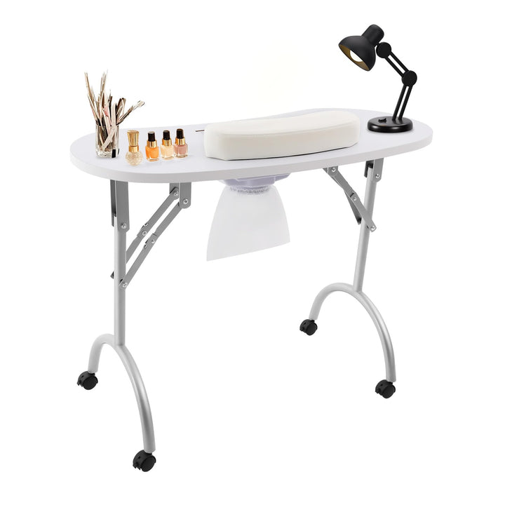 Maniküretisch Nageltisch mit Absaugung Faltbar Maniküre Tisch Multifunktional Nagel Tisch 90x40cm Tr