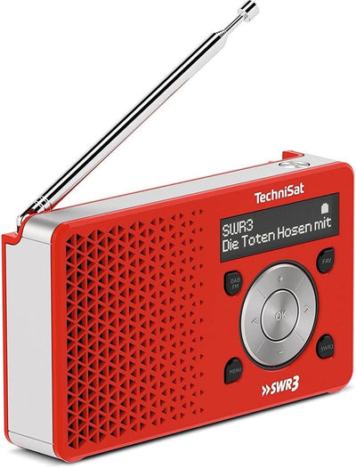 TechniSat Digitradio 1 SWR3-Edition DAB Radio (klein, tragbar, mit Lautsprecher, DAB+, UKW, Favorite