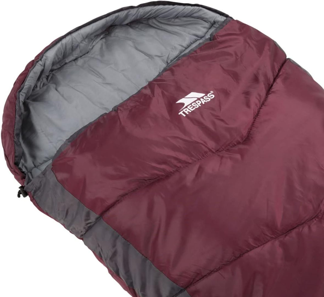 Trespass Doze DREI Jahreszeiten Schlafsack Mit Zweiwegereissverschluss 230cm X 85cm X 55cm EACH Blac
